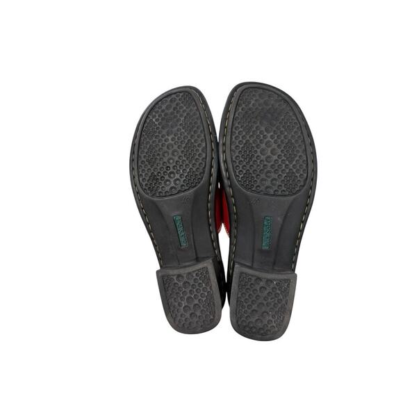Josef Seibel Leather Slide Style Open Toe Sandals Red Womens EU 40 US 9/9.5 - Picture 8 of 8